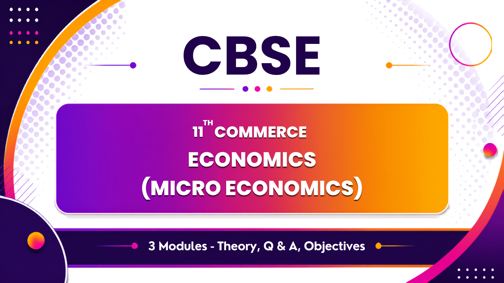 Economics - MICRO ECONOMICS